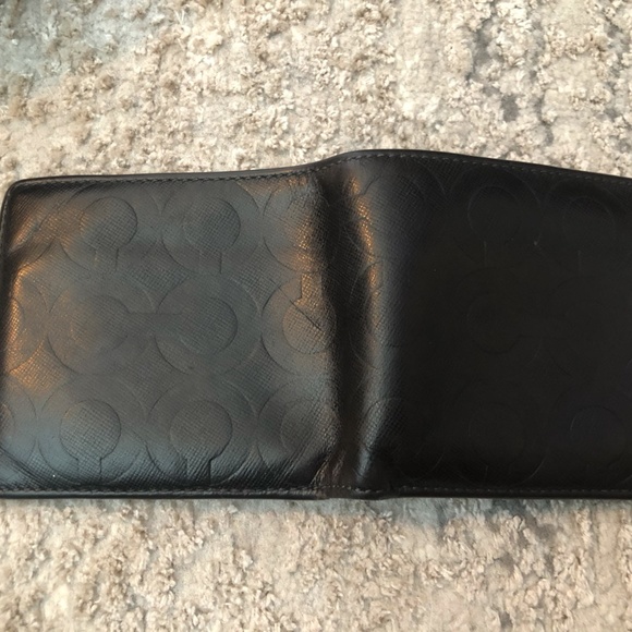 Mens Coach Bifold Brown Leather Wallet with Box - Picture 5 of 7